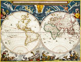 Nova et accuratissima totius terrarum orbis tabula, Joan Blaeu