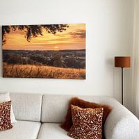 Klantfoto: Zonsondergang Gulpen van John Kreukniet, op canvas