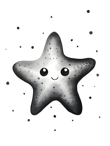 Gestippelde zeester voor kinderkamer