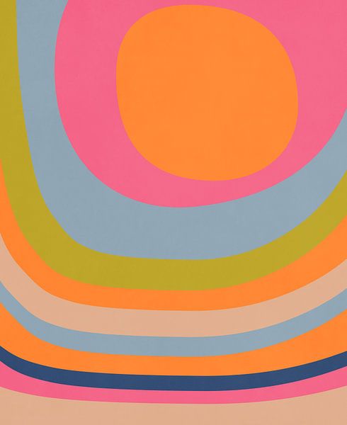 Retro Regenbooggolven van Georgia Chagas