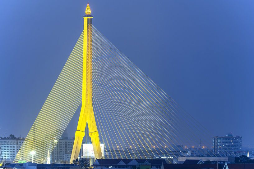 The Rama VIII Bridge over the Mae Nam Chao Praya by Walter G. Allgöwer