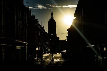 Alte französische Stadt in der Abenddämmerung von it's a Boone thing