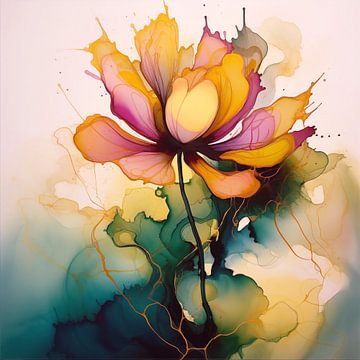 aquarelle florale sur Virgil Quinn - Decorative Arts