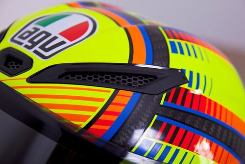 Rossi helmet detail 