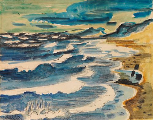 Max Pechstein, Bewegend meer, 1923