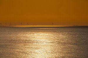 Windmolens bij zonsondergang 9 von Fred Icke