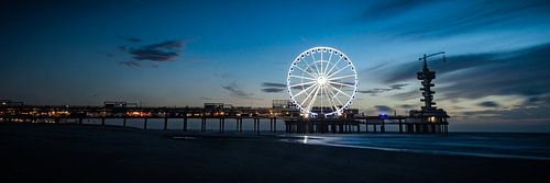 Architectuur - De pier van Scheveningen avond opname