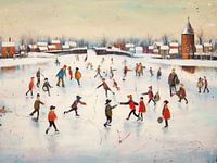 winterpret in holland 1904