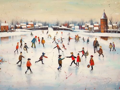 winterspaß in holland 1904