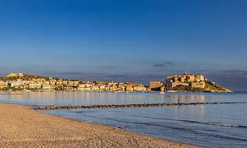 Blick auf Calvi, Korsika, Frankreich