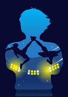 ANIME FOOTBAL SILHOUETTE MINIMALIST