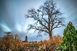 Deventer, Skyline,Boom, Wind, Long exposure. van Frank Slaghuis