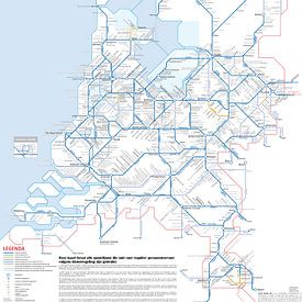 Dutch railways from 1839 to 2020 by CartoNext