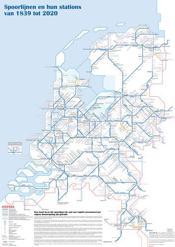 Nederlandse spoorwegen van 1839 tot 2020