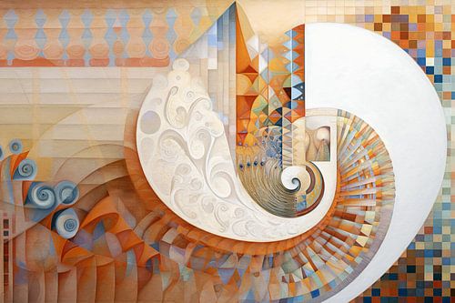 Nautilus Abstract by Jacky