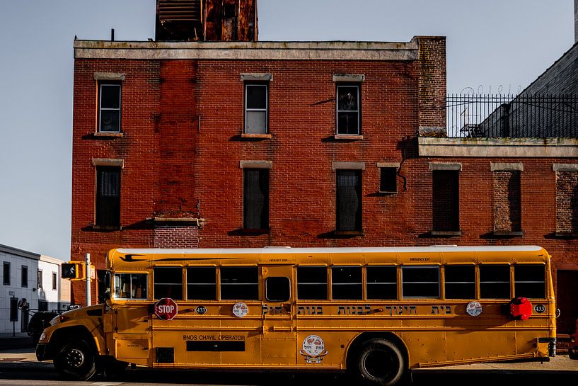 Schulbus in Brooklyn New York von zeilstrafotografie.nl