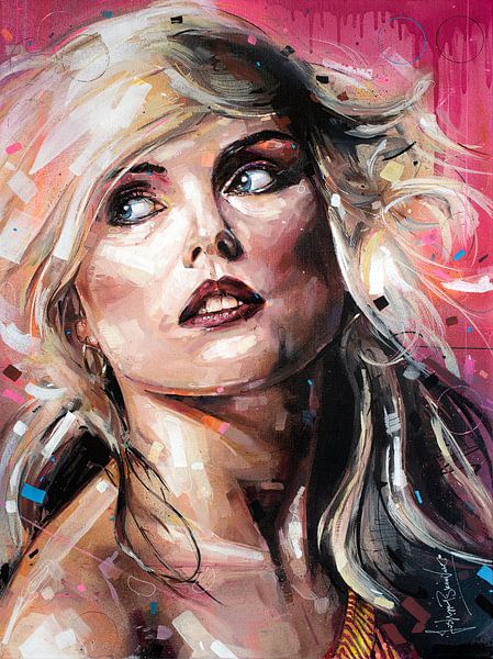 Blondie (Debbie Harry) schilderij van Jos Hoppenbrouwers
