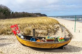 Fishing boat on the beach on the island of Usedom by Animaflora PicsStock