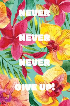 Never Never Never Give Up! by Creative texts