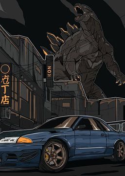 Nissan et Godzilla sur Demiourgos