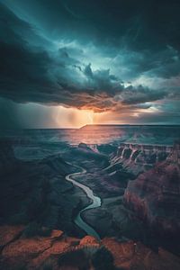 Canyon im dramatischen Licht