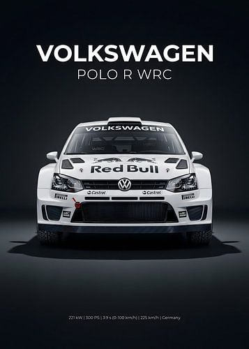 Volkswagen Polo R WRC Rallye-Auto – Vorderansicht