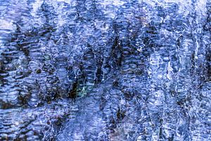 Gros plan abstrait de la glace près de Stockholm