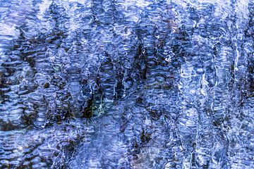 Gros plan abstrait de la glace près de Stockholm sur FotoSynthese