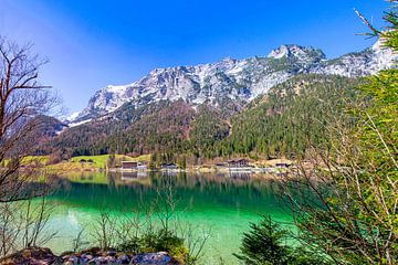 Le lac Hintersee à Ramsau près de Berchtesgaden