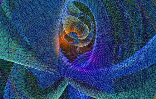 Dynamiek, blauw-groen