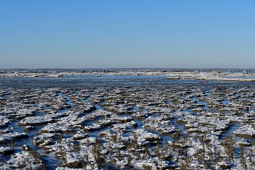 La neige et la glace sur les zones de marée