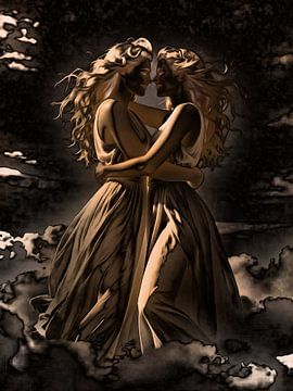 Dancing on the clouds between light and shadow