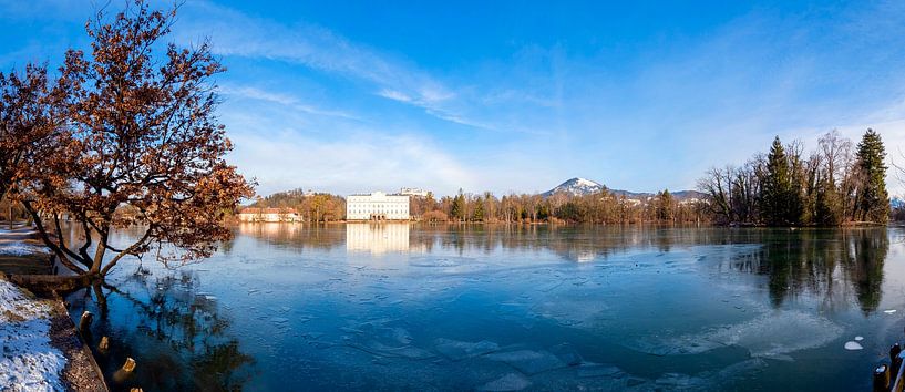 Winterpanorama am Leopoldskroner Weiher von Christa Kramer