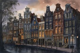 schilderij Amsterdam