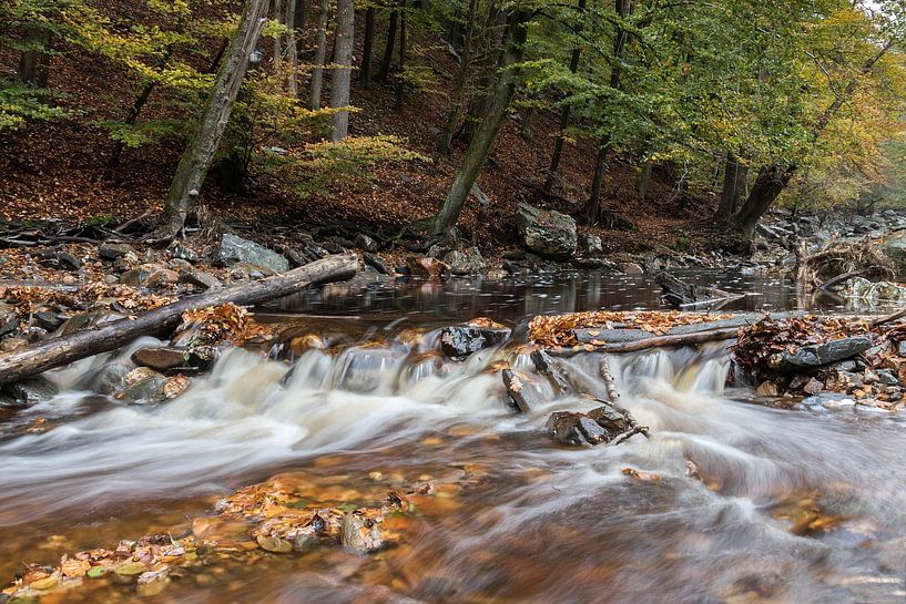 Wasserfall im Fluss Hoëgne von Heidi Bol