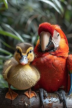 Duckling and Macaw: An Unexpected Friendship by Art & Soul Creations