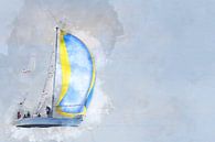 Sailing home  van Art by Jeronimo thumbnail