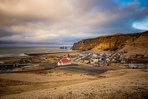 A view over Vik , Iceland