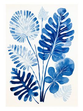 Delfter Blau, Blätter III von Caroline Guerain