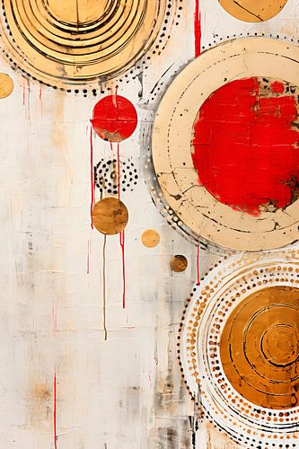 ABSTRACT KUNST Weelderige kerstversiering