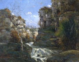 Landscape with Rocks near Ornans, Gustave Courbet by Atelier Liesjes
