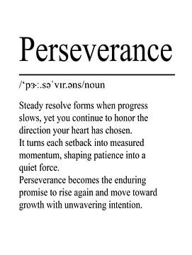 Definitie Doorzettingsvermogen - Wit van WordsThatInspire