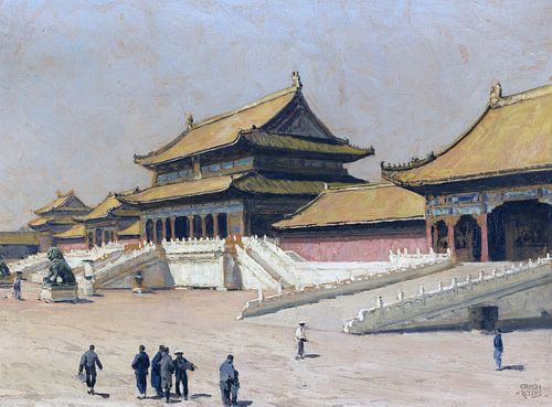 In de Verboden Stad in Peking, ERICH KIPS, ca. 1928