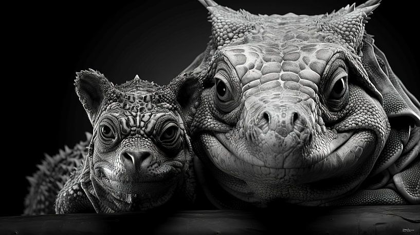 wildlife in black and white by Gelissen Artworks