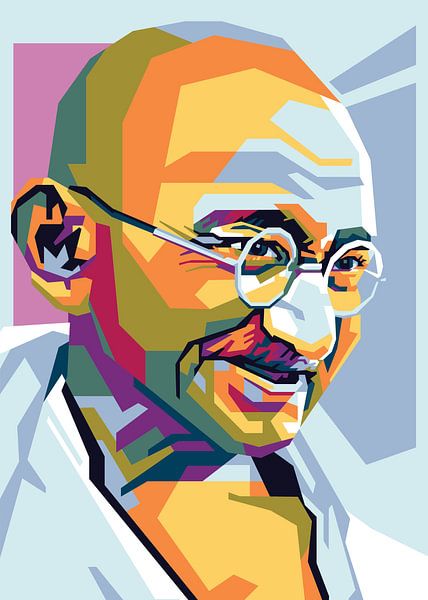Gandhi in Pop Art by ahmad hanafi