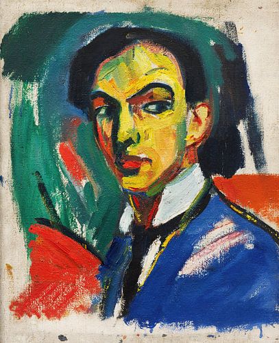 Hermann Stenner - Sketch for a self-portrait (1912)