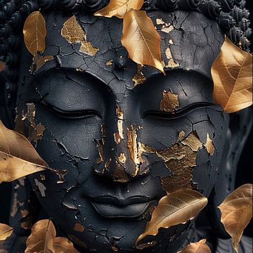 Gouden Boeddha van Poster Art Shop