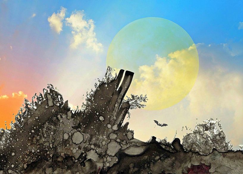 Paysage fictif B par Gertrud Scheffler
