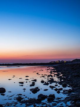 Die blaue Stunde an der Küste bei Ambleteuse
