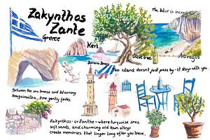 Zante Ionische Inseln Reiseskizzen und -Erinnerungen